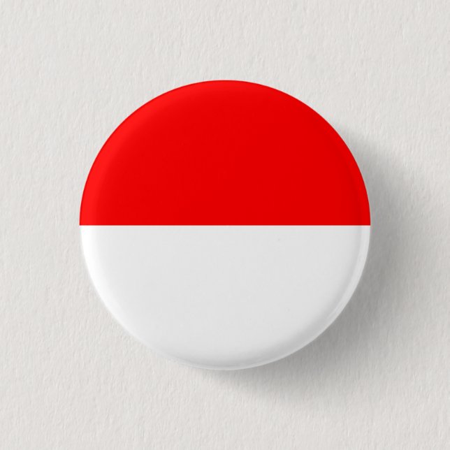 Indonesische Flagge, Flagge Indonesiens Button (Vorderseite)