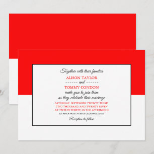 Indonesische Flagge, Flagge Indonesiens Hochzeit Einladung