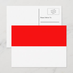 Indonesische Flagge, Flagge Indonesiens Postkarte