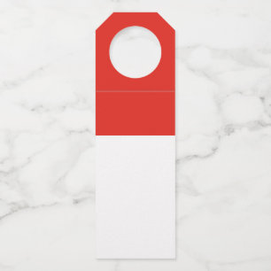 Indonesische Flagge Flaschenanhänger