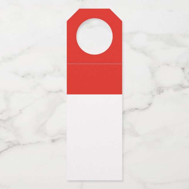 Indonesische Flagge Flaschenanhänger (Vorderseite)