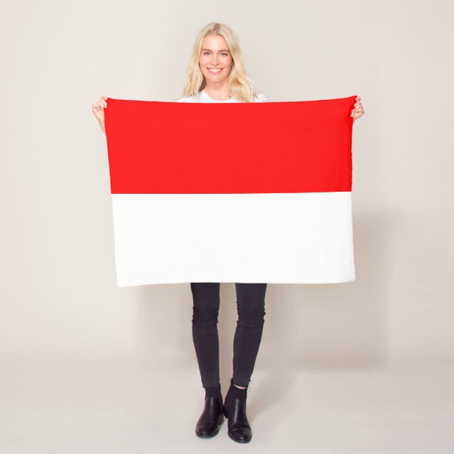 Indonesische Flagge Fleecedecke (Beispiel)