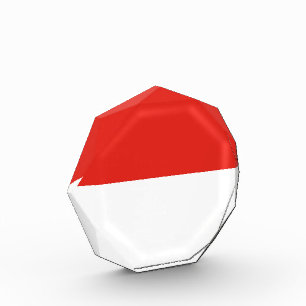 Indonesische Flagge Fotoblock