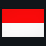 Indonesische Flagge Fotodruck<br><div class="desc">Patriotische Flagge Indonesiens.</div>