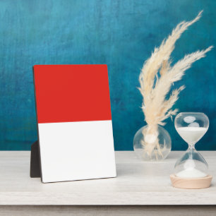 Indonesische Flagge Fotoplatte