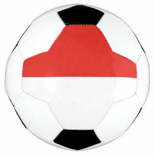 Indonesische Flagge Fußball