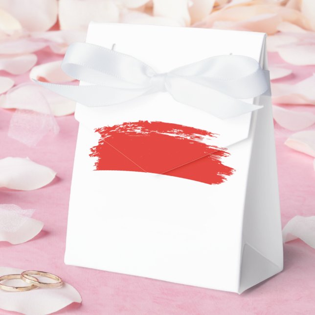 Indonesische Flagge Geschenkschachtel (Hochzeit)