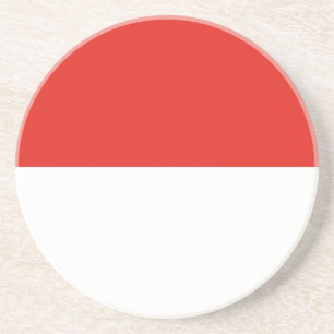 Indonesische Flagge Getränkeuntersetzer