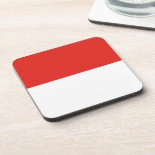 Indonesische Flagge Getränkeuntersetzer