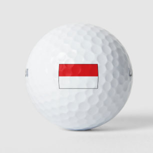 Indonesische Flagge Golfball