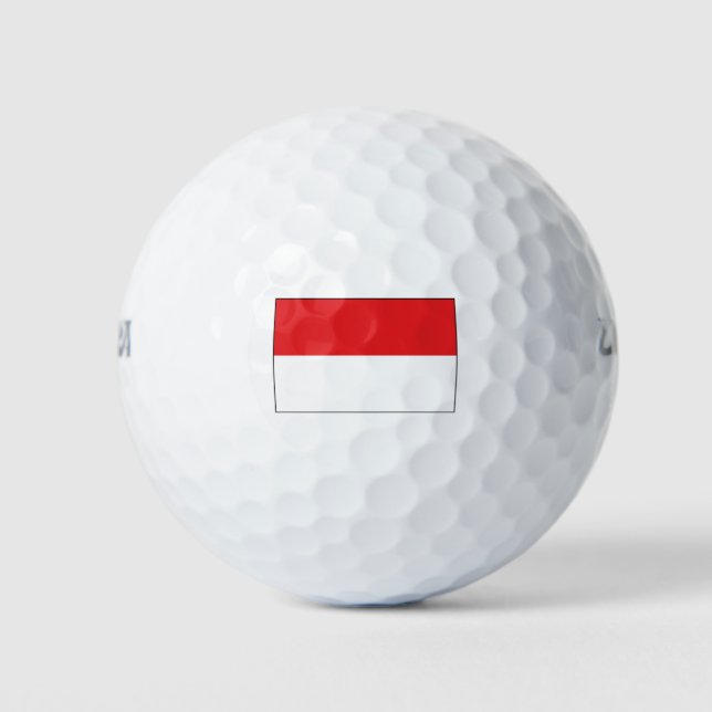Indonesische Flagge Golfball (Vorderseite)