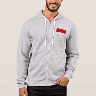 Indonesische Flagge Hoodie