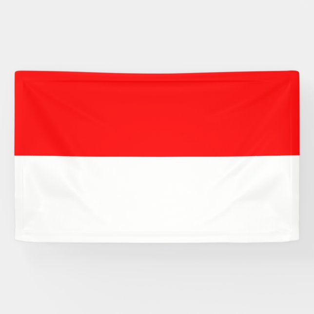 Indonesische Flagge (Indonesien) Banner (Horizontal)