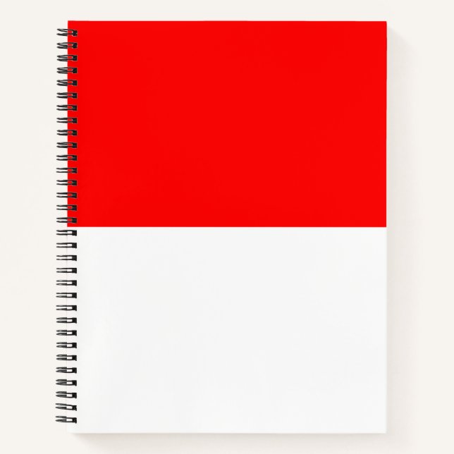 Indonesische Flagge (Indonesien) Notizbuch (Vorderseite)