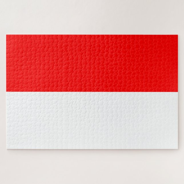 Indonesische Flagge (Indonesien) Puzzle (Horizontal)