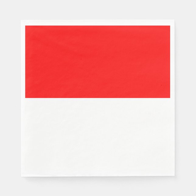 Indonesische Flagge (Indonesien) Serviette (Vorderseite)