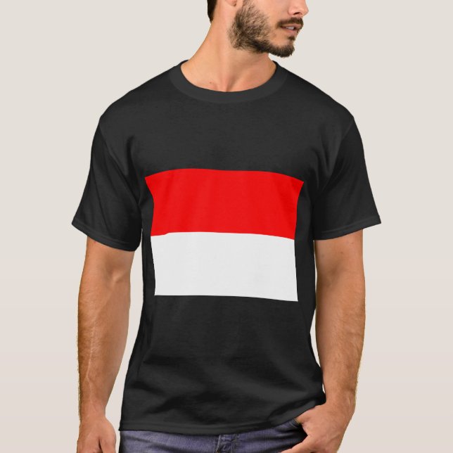 Indonesische Flagge (Indonesien) T-Shirt (Vorderseite)