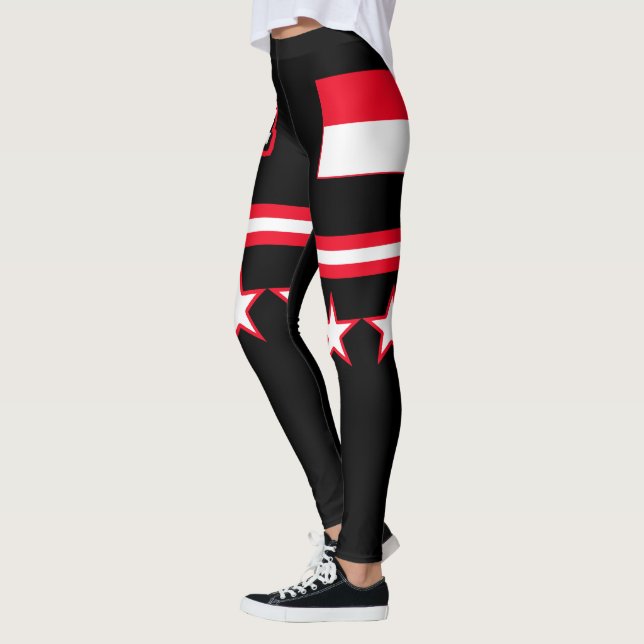 Indonesische Flagge Leggings (Links)