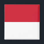 Indonesische Flagge Magnet<br><div class="desc">Anpassbare World Flag Produkte - Bitte fühlen Sie sich frei,  Ihren eigenen Text hinzuzufügen.</div>