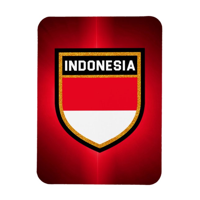 Indonesische Flagge Magnet (Vertikal)
