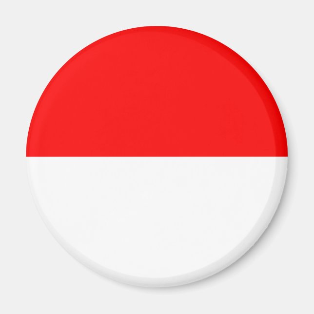 Indonesische Flagge Magnet (Vorne)