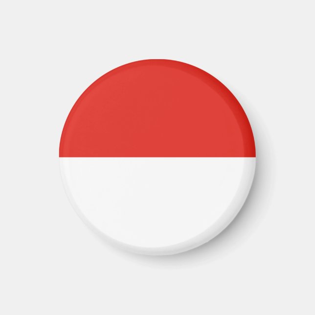 Indonesische Flagge Magnet (Vorne)