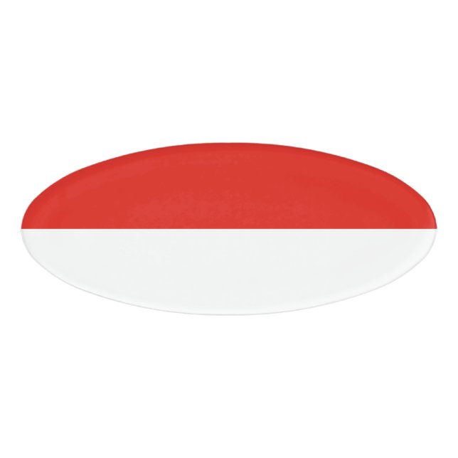 Indonesische Flagge Namenschild (Vorderseite)