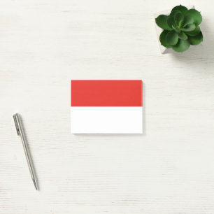 Indonesische Flagge Post-it Klebezettel