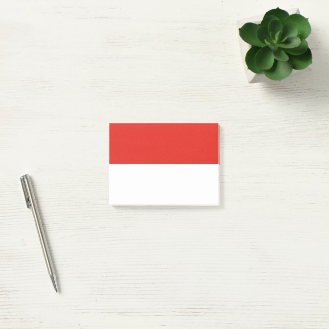 Indonesische Flagge Post-it Klebezettel (Büro)