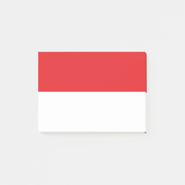 Indonesische Flagge Post-it Klebezettel (Vorderseite)