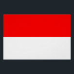 Indonesische Flagge Poster<br><div class="desc">Patriotische Flagge Indonesiens.</div>