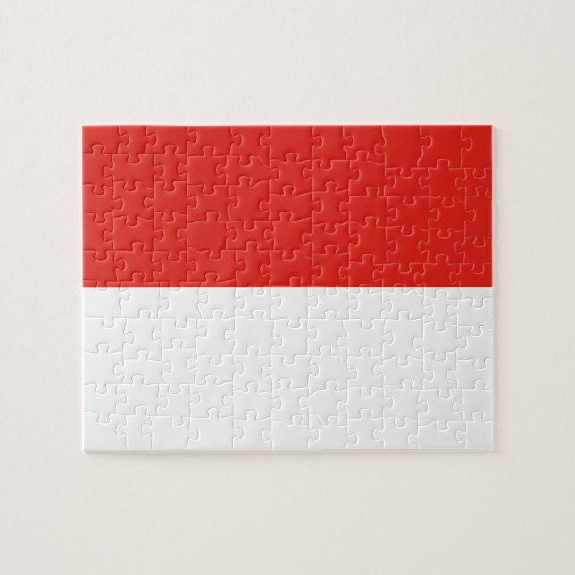 Indonesische Flagge Puzzle (Horizontal)