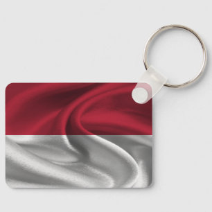 Indonesische Flagge Schlüsselanhänger