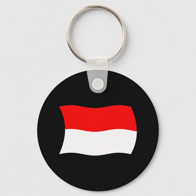 Indonesische Flagge Schlüsselanhänger (Vorderseite)