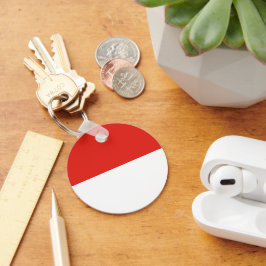 Indonesische Flagge Schlüsselanhänger