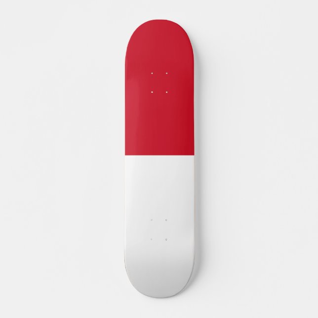 Indonesische Flagge Skateboard (Vorne)