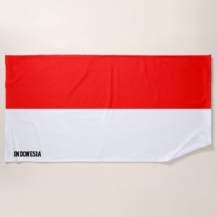 Indonesische Flagge Splendid Patriotic Strandtuch