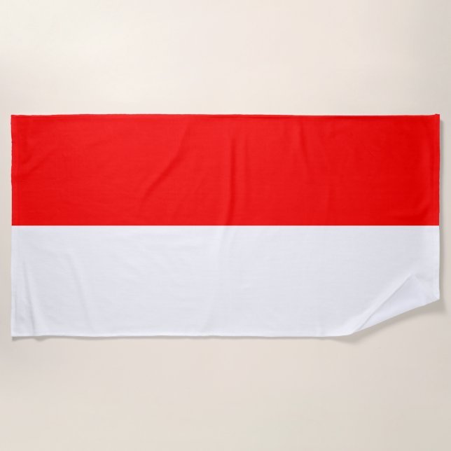 Indonesische Flagge Strandtuch (Vorderseite)