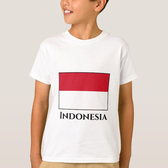 Indonesische Flagge T-Shirt (Vorderseite)