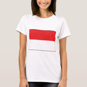 Indonesische Flagge T-Shirt