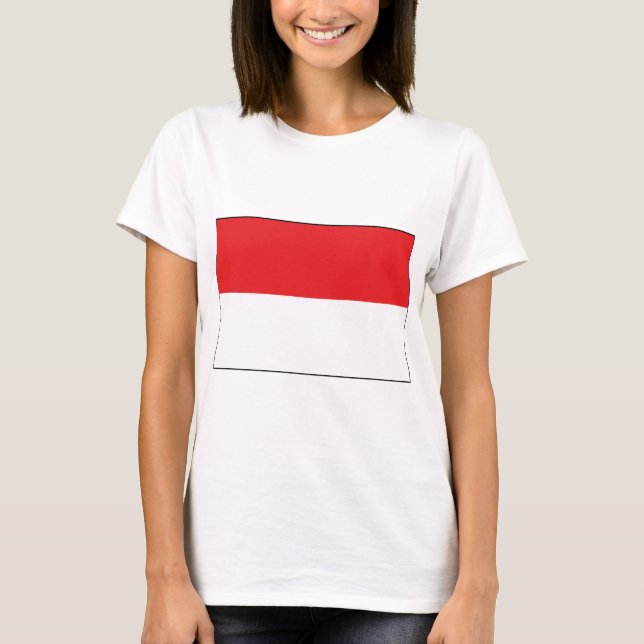 Indonesische Flagge T-Shirt (Vorderseite)