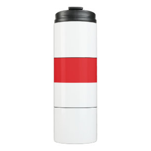 Indonesische Flagge Thermosbecher