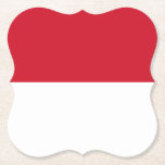 Indonesische Flagge Untersetzer<br><div class="desc">Anpassbare World Flag Produkte - Bitte fühlen Sie sich frei,  Ihren eigenen Text hinzuzufügen.</div>