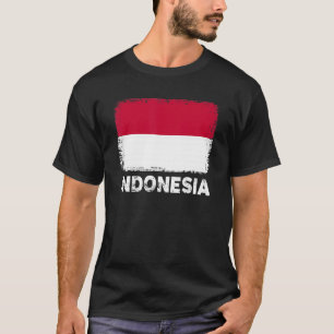 Indonesische Flagge Unterstützung indonesischer Be T-Shirt