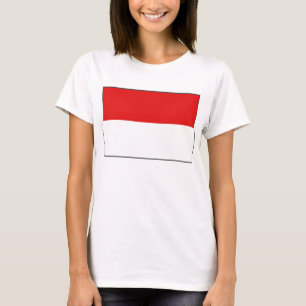 Indonesische Flagge x Karte T - Shirt