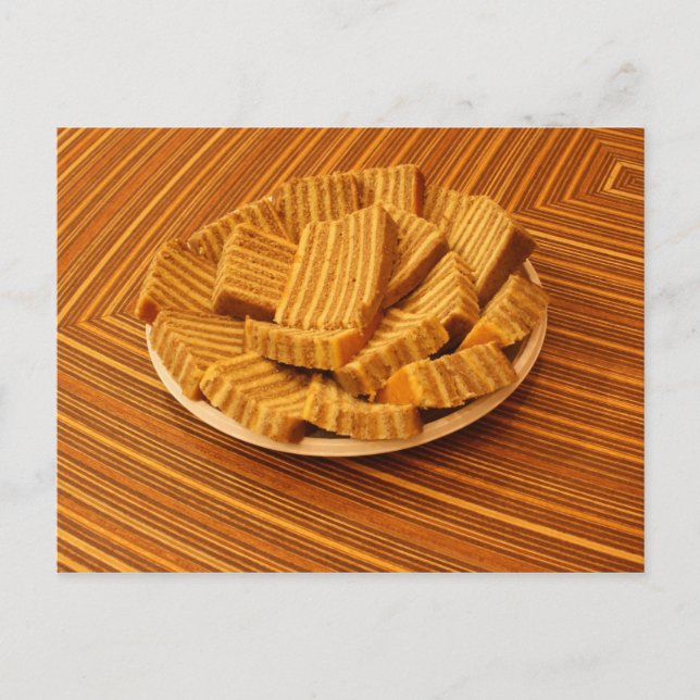 indonesische Ingwerkuchen Postkarte (Vorderseite)