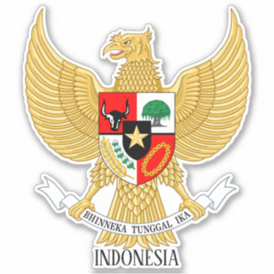 Indonesische Nationalemblem Patriotic Aufkleber