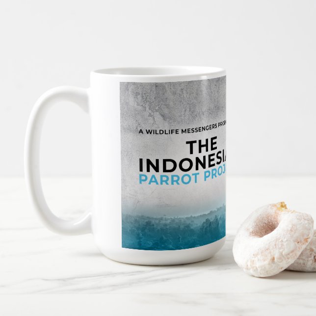 Indonesische Parrot-Tasse Kaffeetasse (Mit Donut)