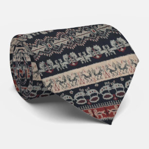 Indonesische Stammes- Ikat TextilWeavings Krawatte
