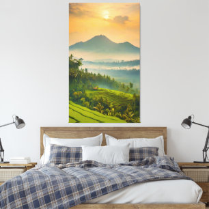 Indonesische Sunset Leinwanddruck